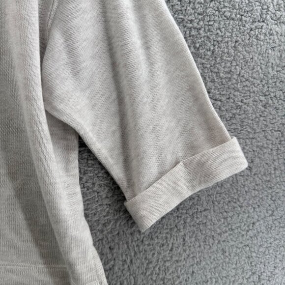 Gentle Fawn Top Breast Pocket Crop Sweater  Heather Bone Size XS - Picture 4 of 7